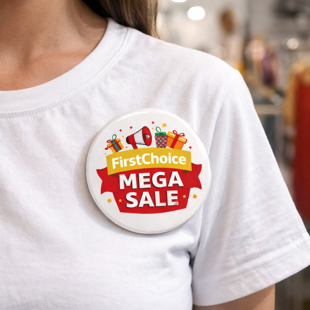 Badge 58mm | Best for Promotions Events | Round