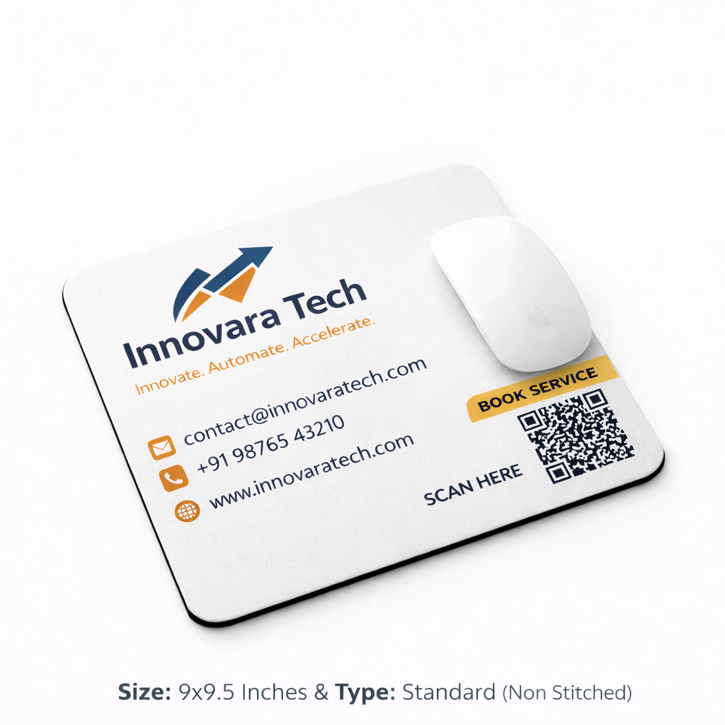 Premium Printed Mousepads with CTA | Best for Daily Desk Branding & Recall Marketing | Desk's Choice