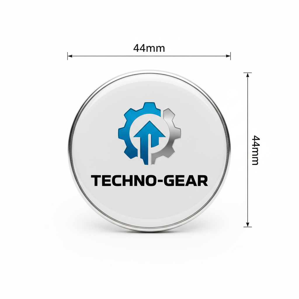 Badge 44mm | Best for Logo Visibility | Round