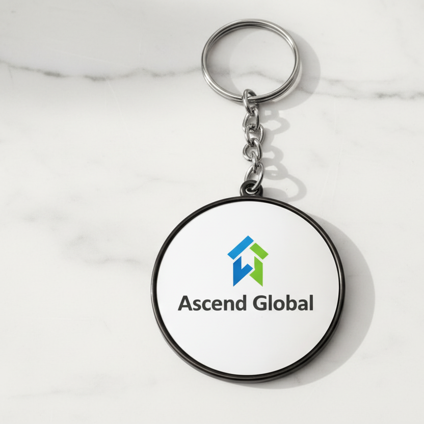 Premium Keychain| Promotional & Branding | Daily Brand Visibility | Double Sided