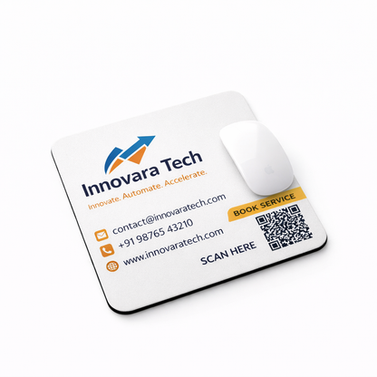 Premium Printed Mousepads with CTA | Best for Daily Desk Branding & Recall Marketing  | Desk's Choice