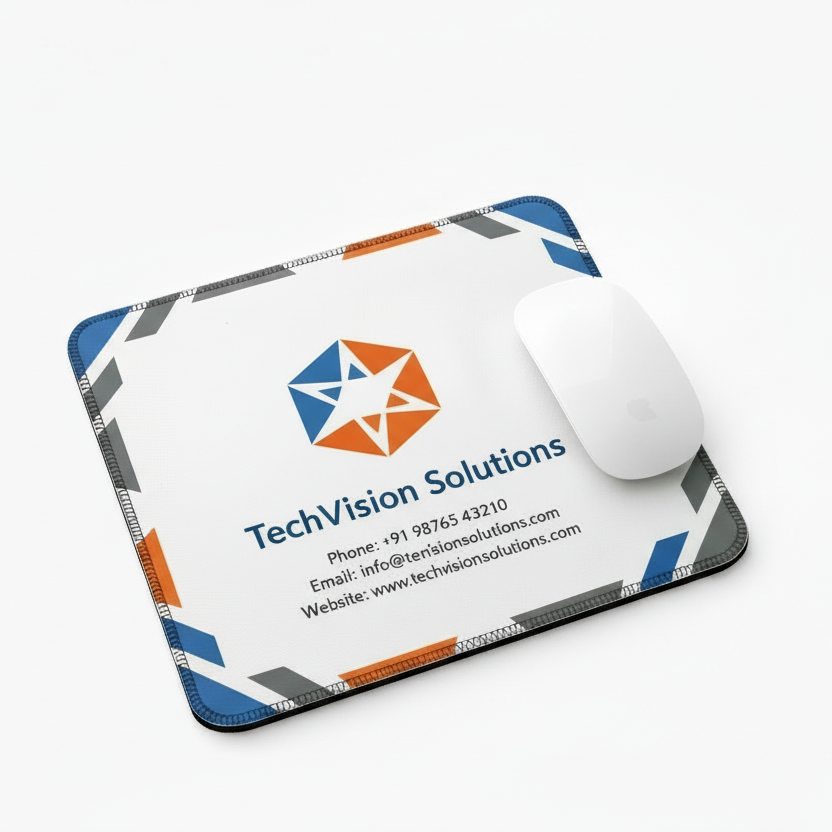 Premium Printed Mousepads with Logo & Details | Best for Daily Desk Branding & Recall Marketing  | Desk's Choice
