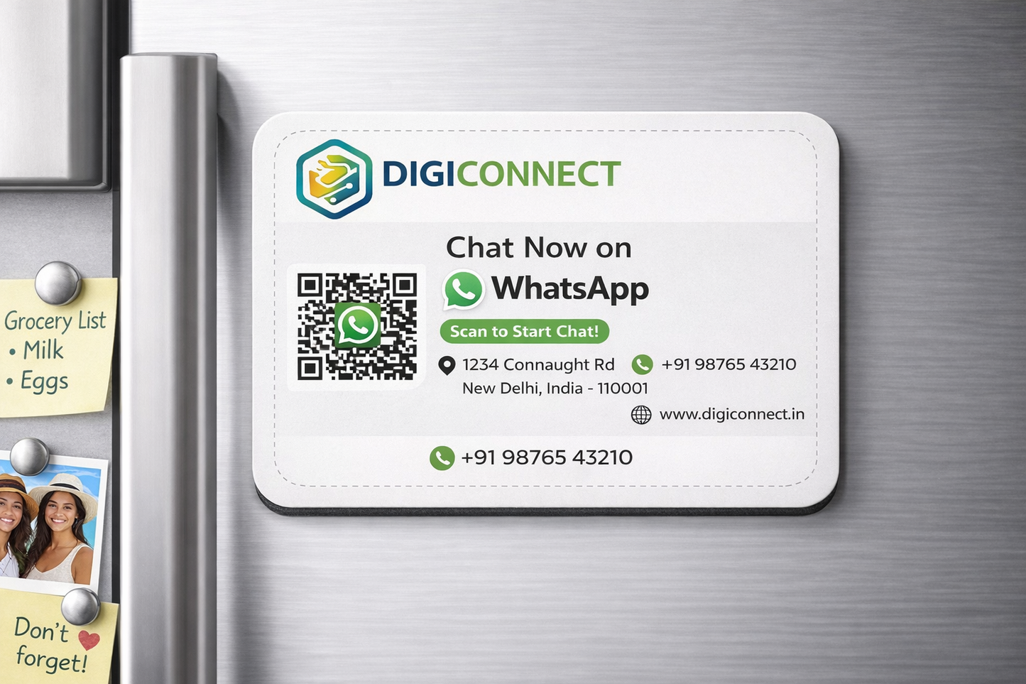 Customized Fridge Magnet | Best for Brand Recall | Use case: WhatsApp Engagements