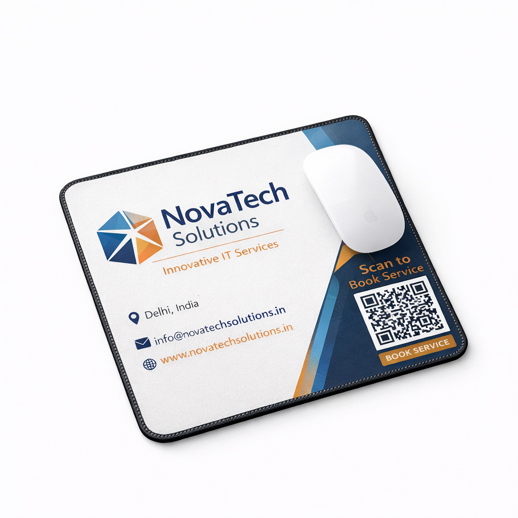 Premium Printed Mousepads with CTA | Best for Daily Desk Branding & Recall Marketing  | Desk's Choice