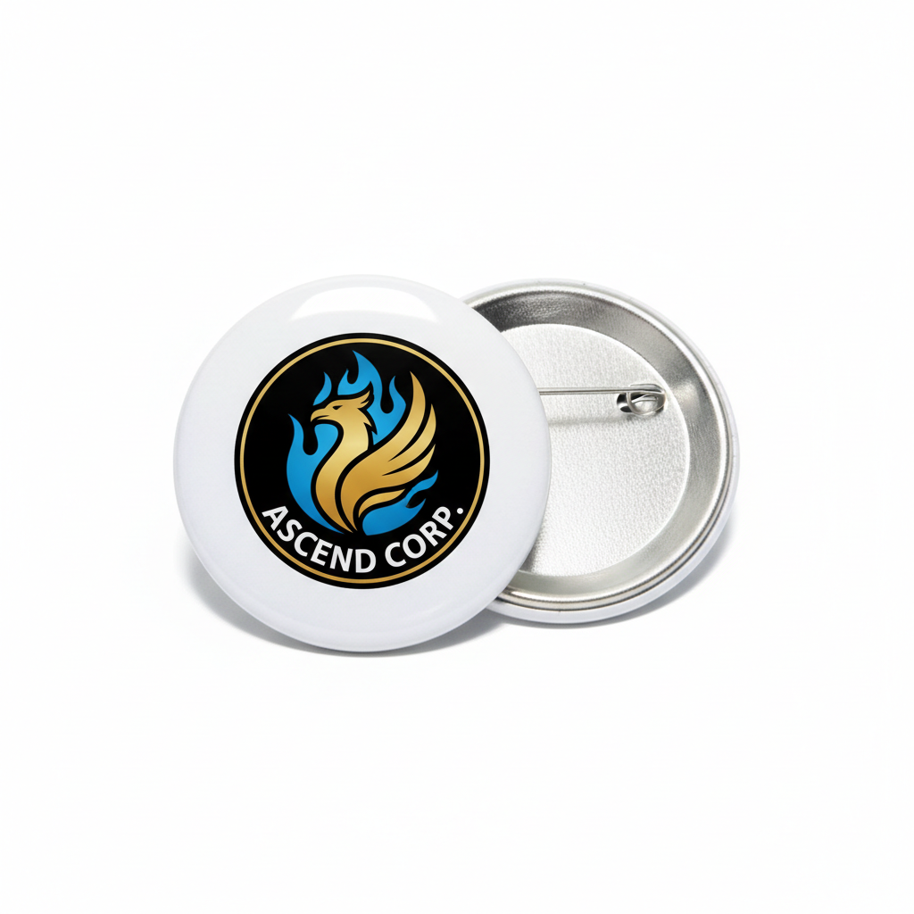 Badge 44mm | Best for Logo Visibility | Round